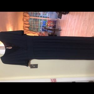 Navy Jersey Maxi Dress